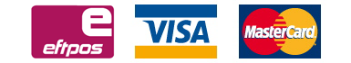 Eftpos, Visa & Mastercard Accepted
